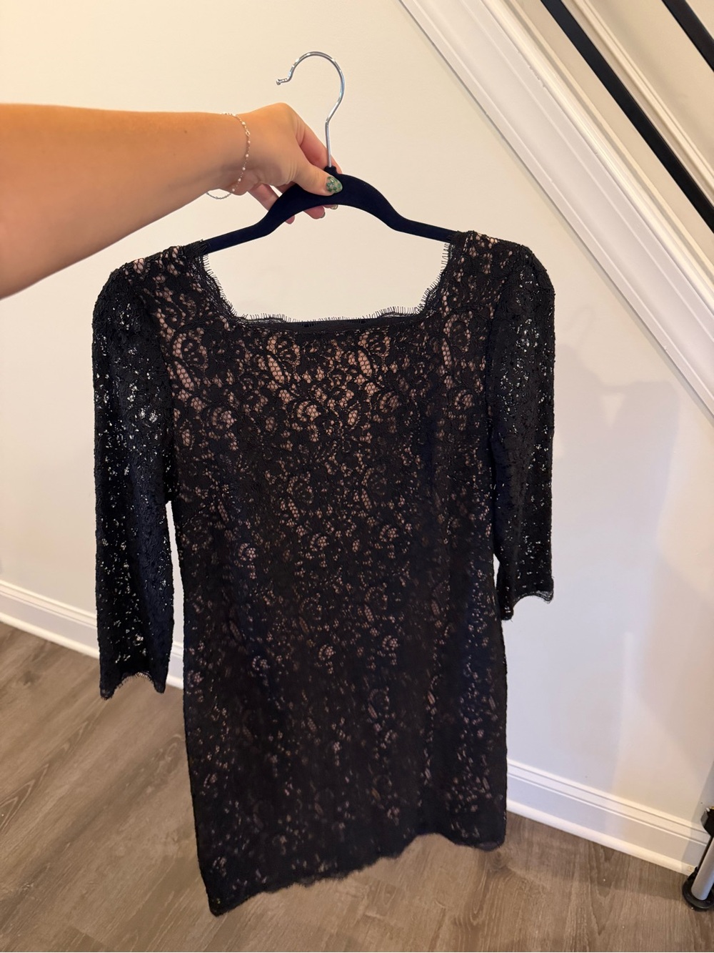 Adrianna Papell lace sheath dress